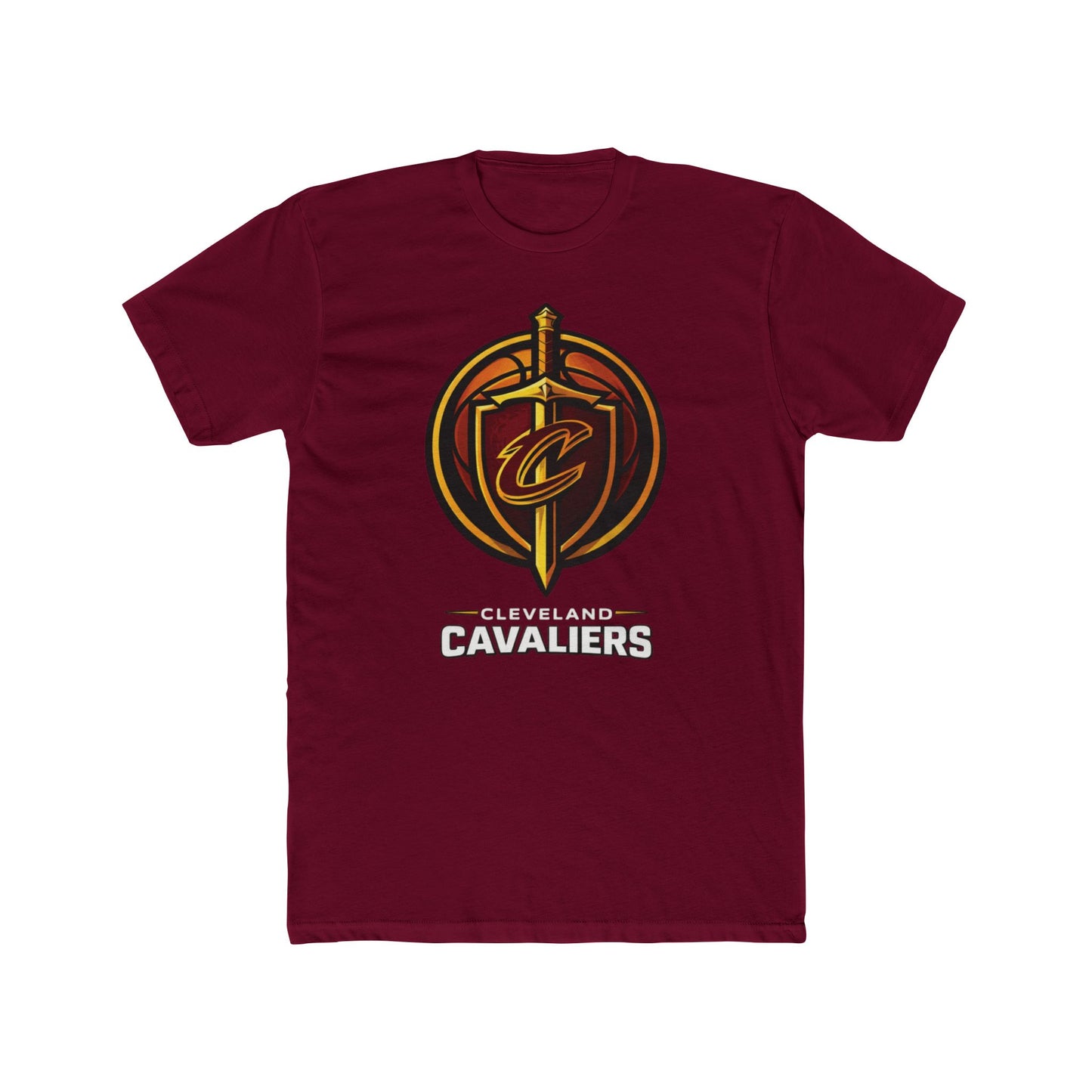 Loco Fits New "NBA Cleveland Cavilers Basketball Concept Logo" Cotton Crew Tee