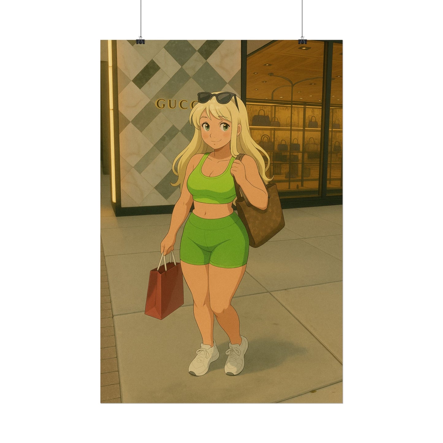 Loco Fits Anime Girls 'Shopping Spree' Poster