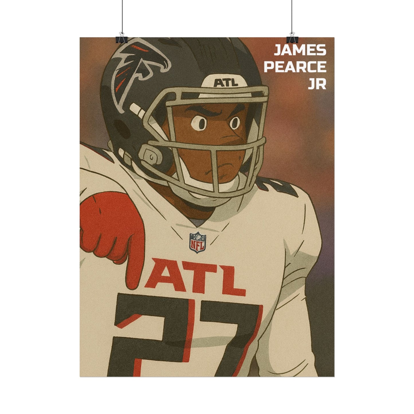 Loco Fits Anime Football 'James Pearce Jr' Poster