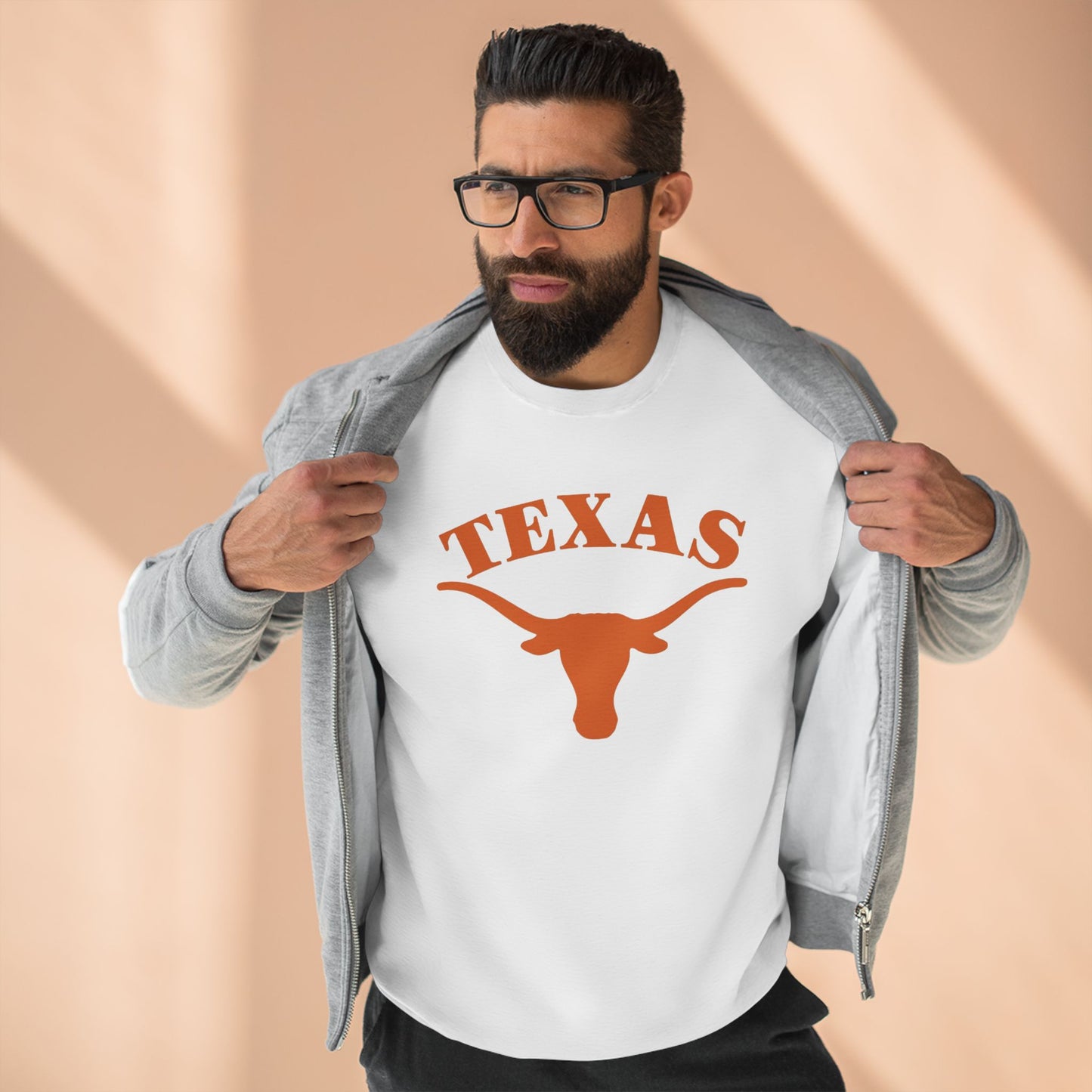 'Texas Longhorns' Cotton Crewneck Sweatshirt