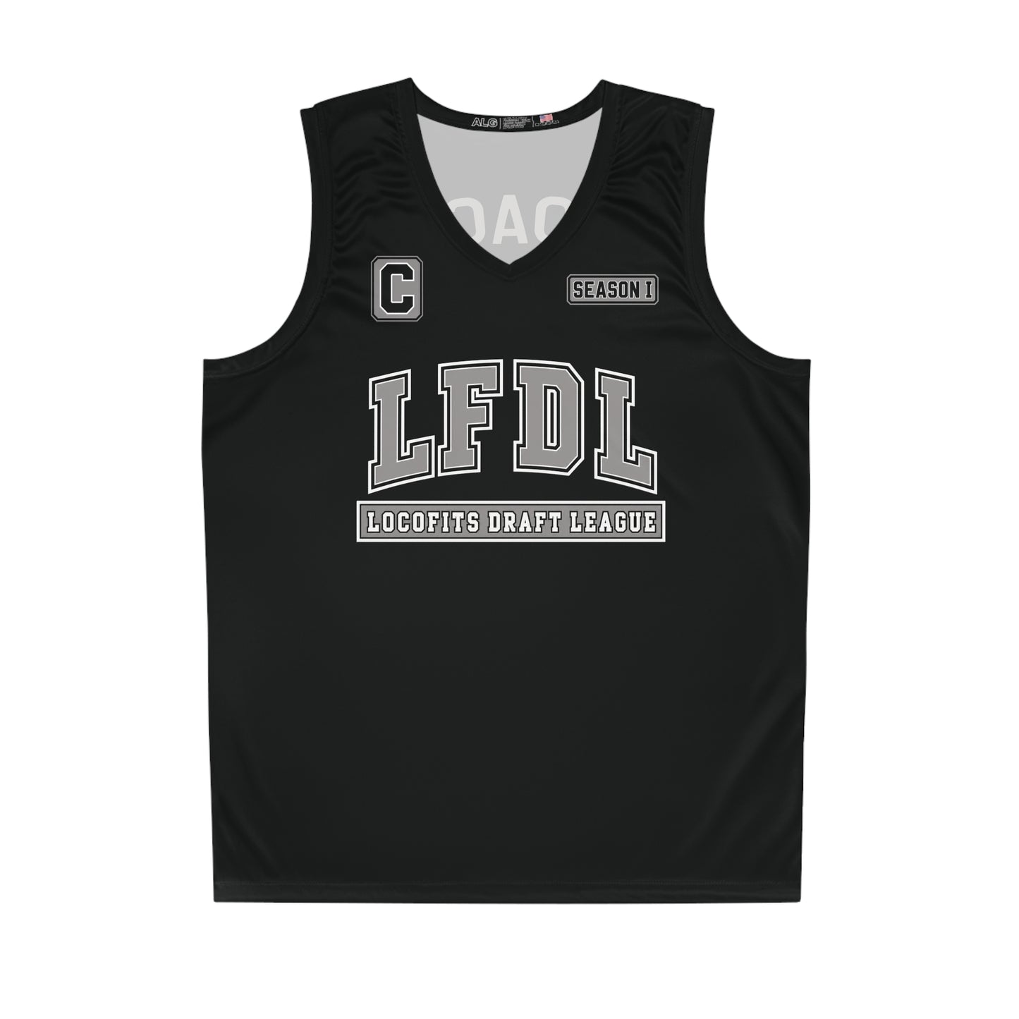 LocoFits Draft League Base Season I Coach #1 Basketball Jersey