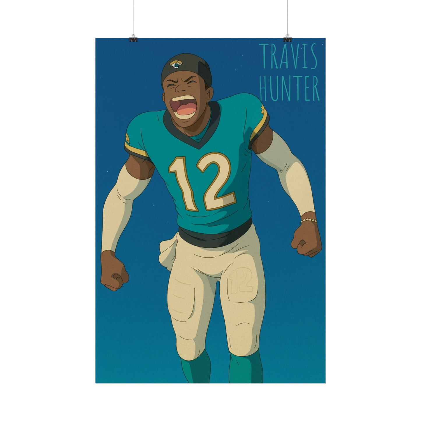 Loco Fits Anime Football 'Travis Hunter' Poster