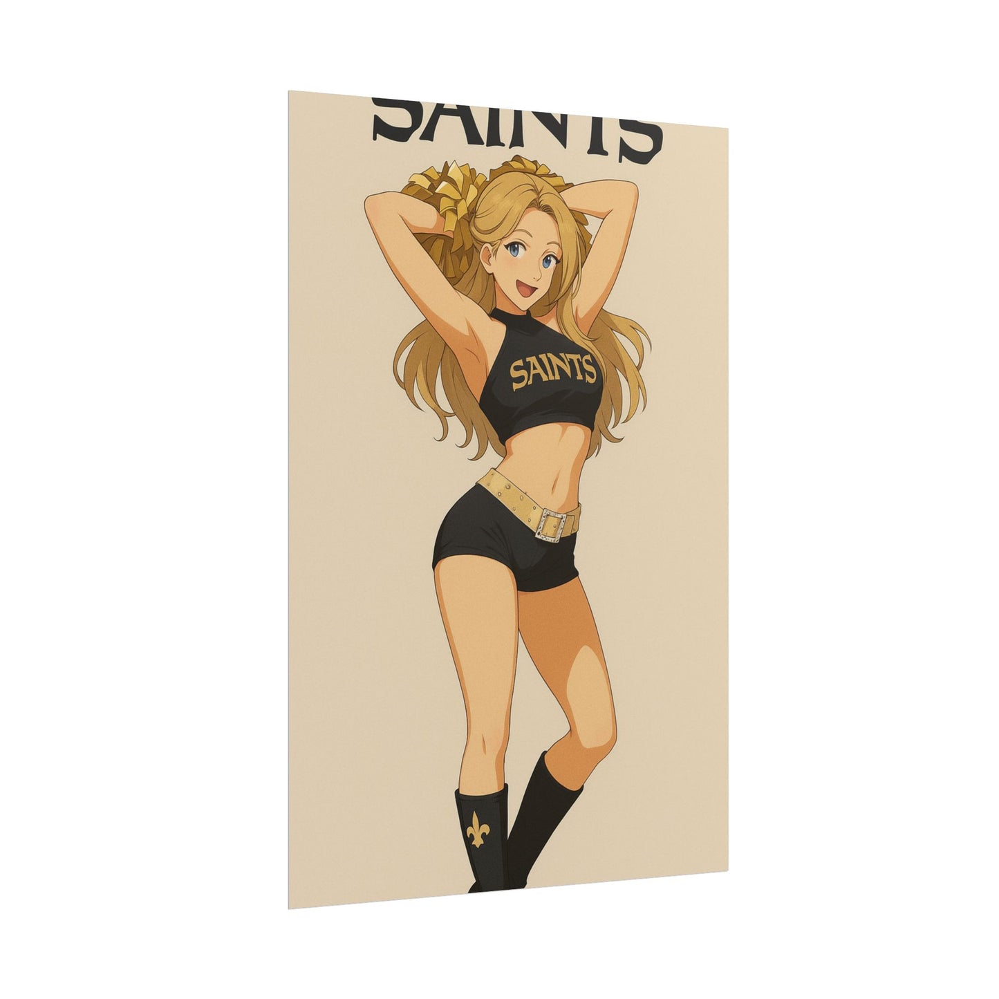 Loco Fits Anime Girls 'Saints Cheerleader 1' Poster