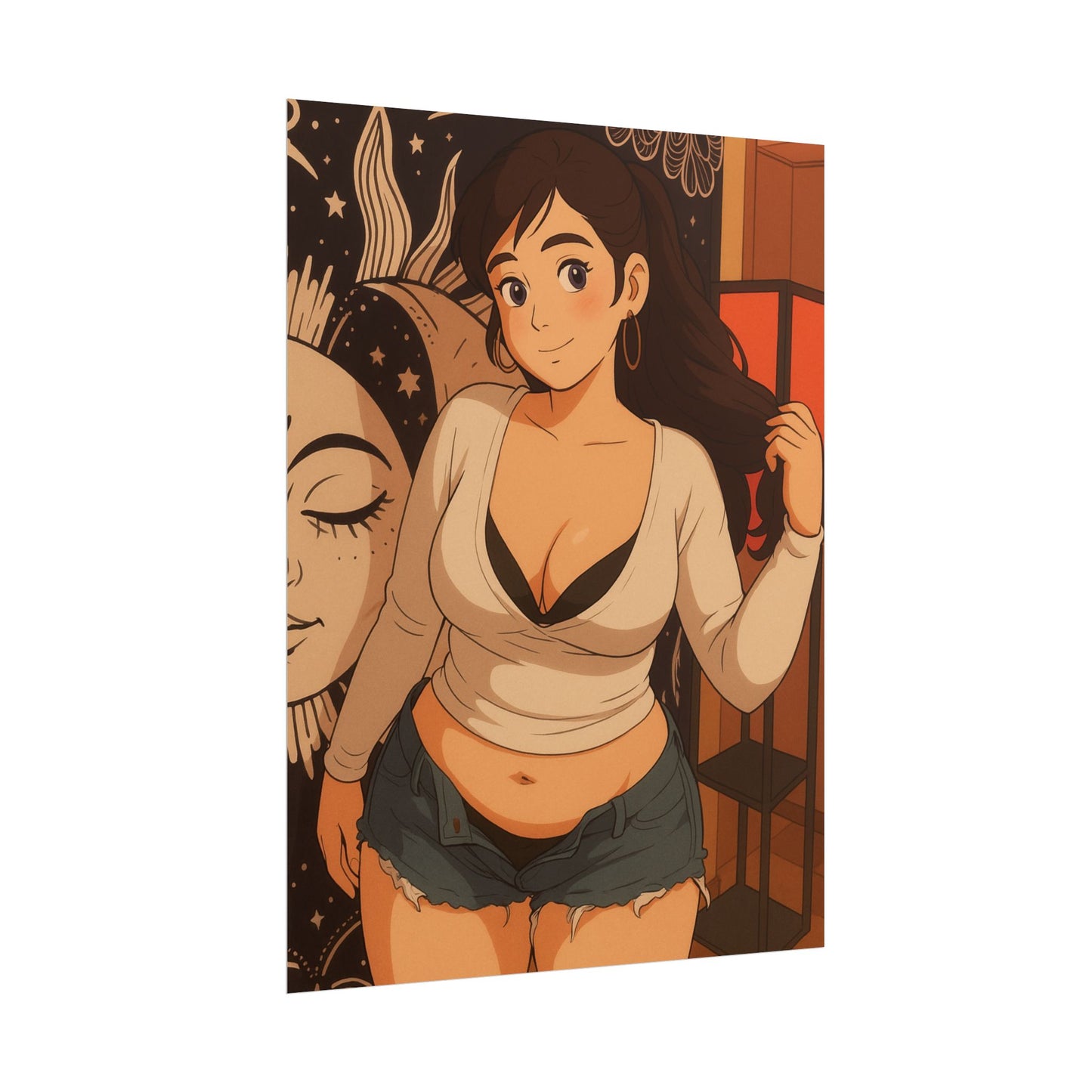 Loco Fits Anime Girls 'Lazy House Vibes' Poster