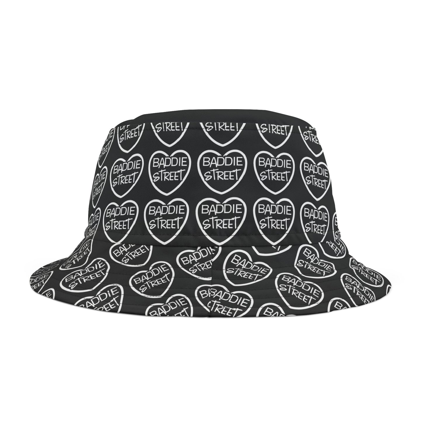 "Baddie Street" Full Heart V1/ Graffiti Script Bucket Hat
