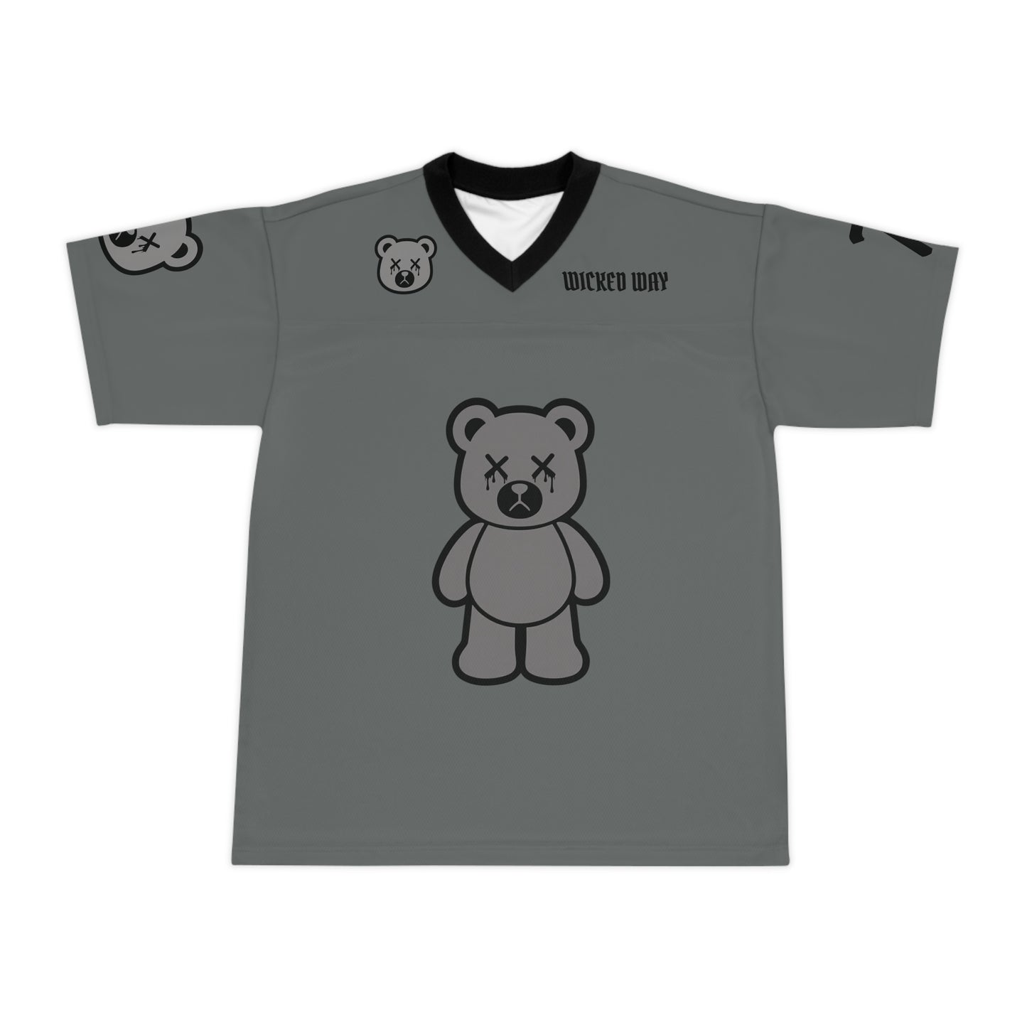 "Wicked Way" #7 Smith Deady Bears Charcoal Football Jersey