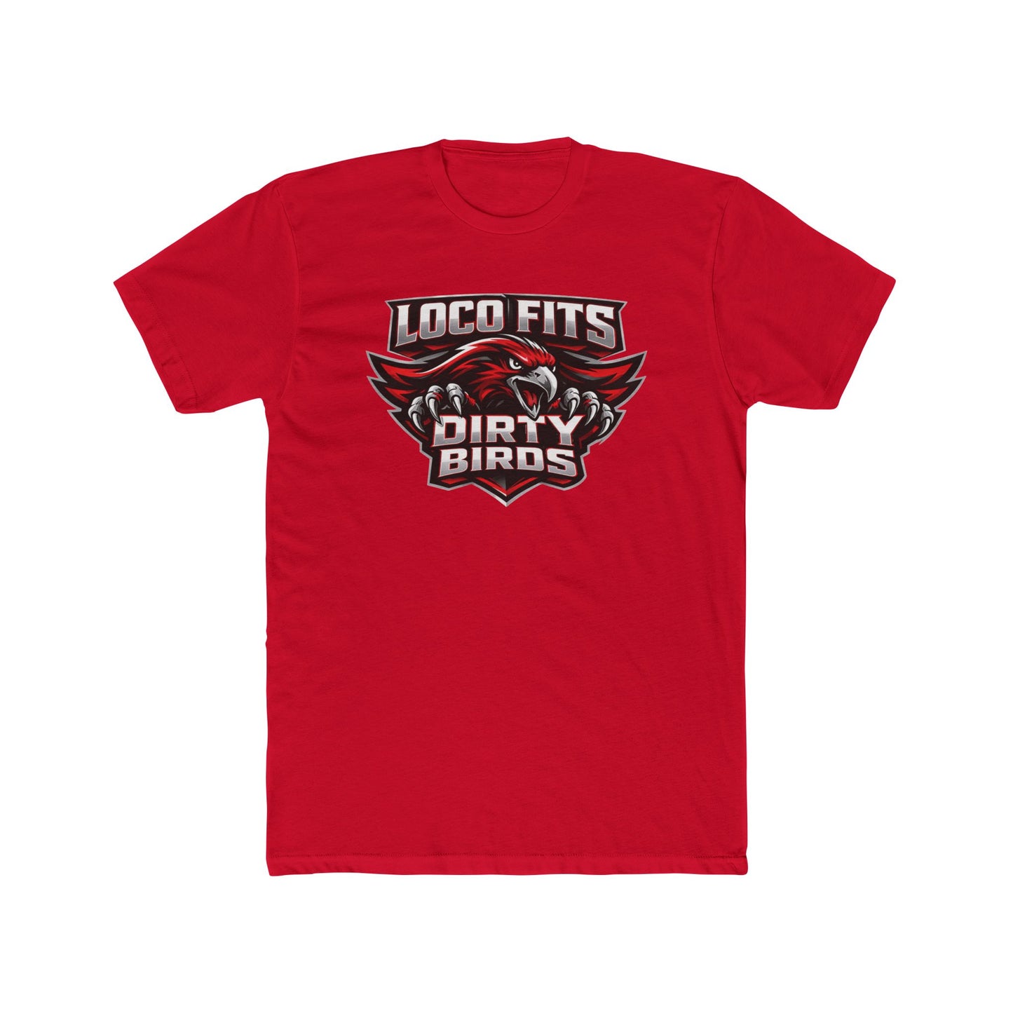 Loco Fits Dirty Birds Alt Logo Cotton Crew Tee