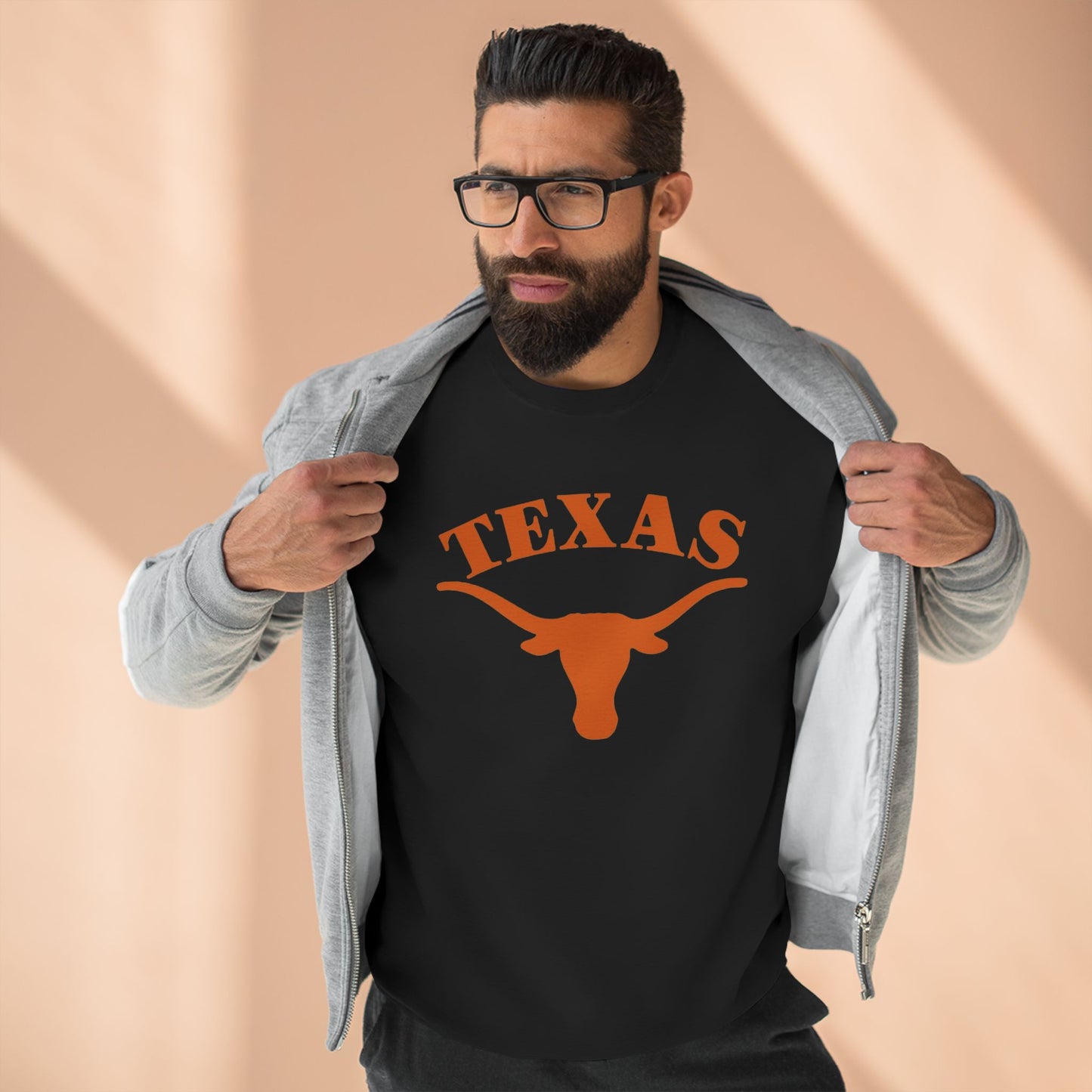 'Texas Longhorns' Cotton Crewneck Sweatshirt