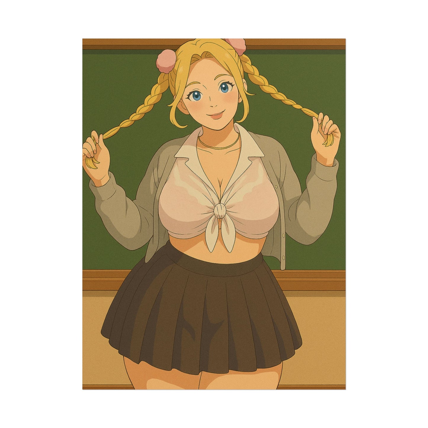 Loco Fits Anime Girls 'Seductive School Girl' Poster