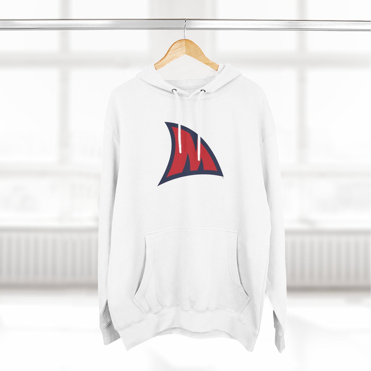 'Ole Miss Landshark M' Three-Panel Fleece Hoodie