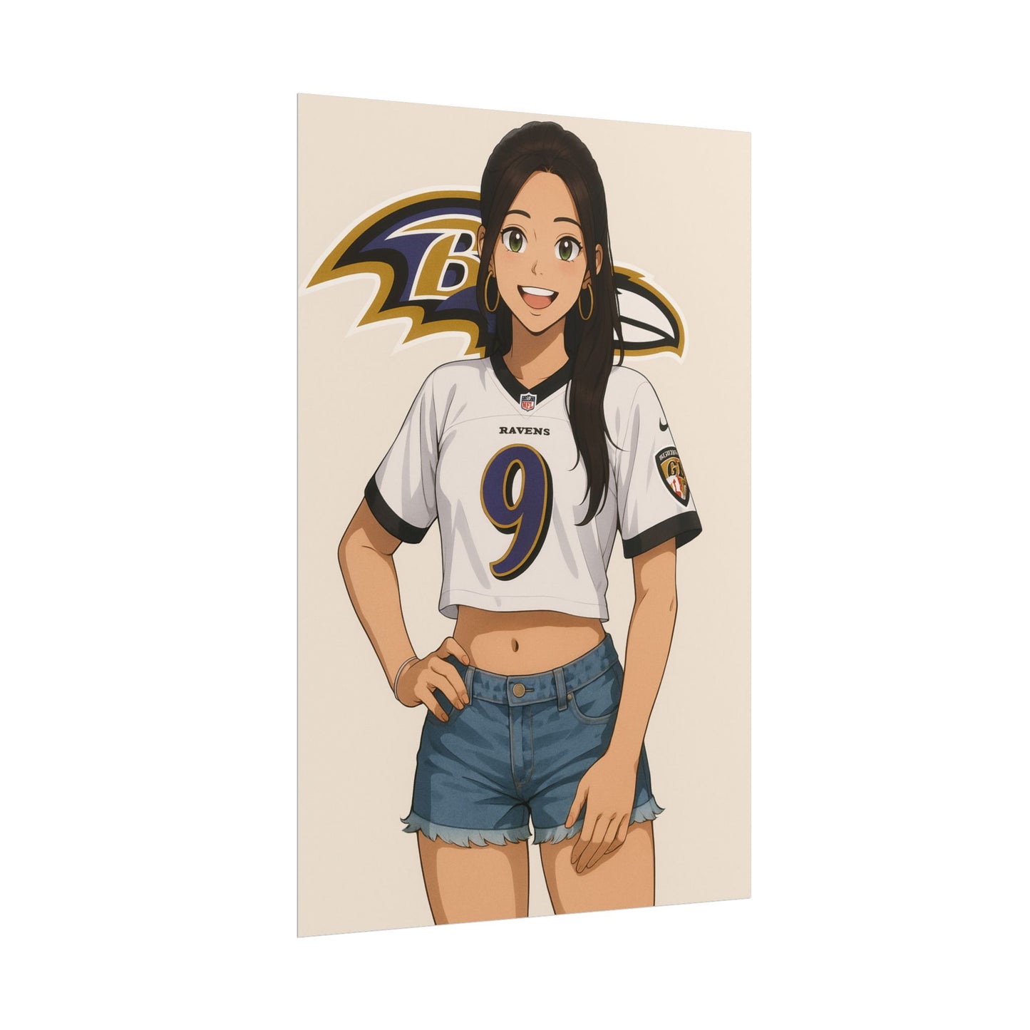 Loco Fits Anime Girls 'Ravens Girl 1' Poster