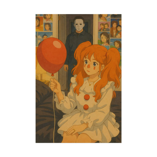 Loco Fits Anime Girls 'She Loves Horror' Poster