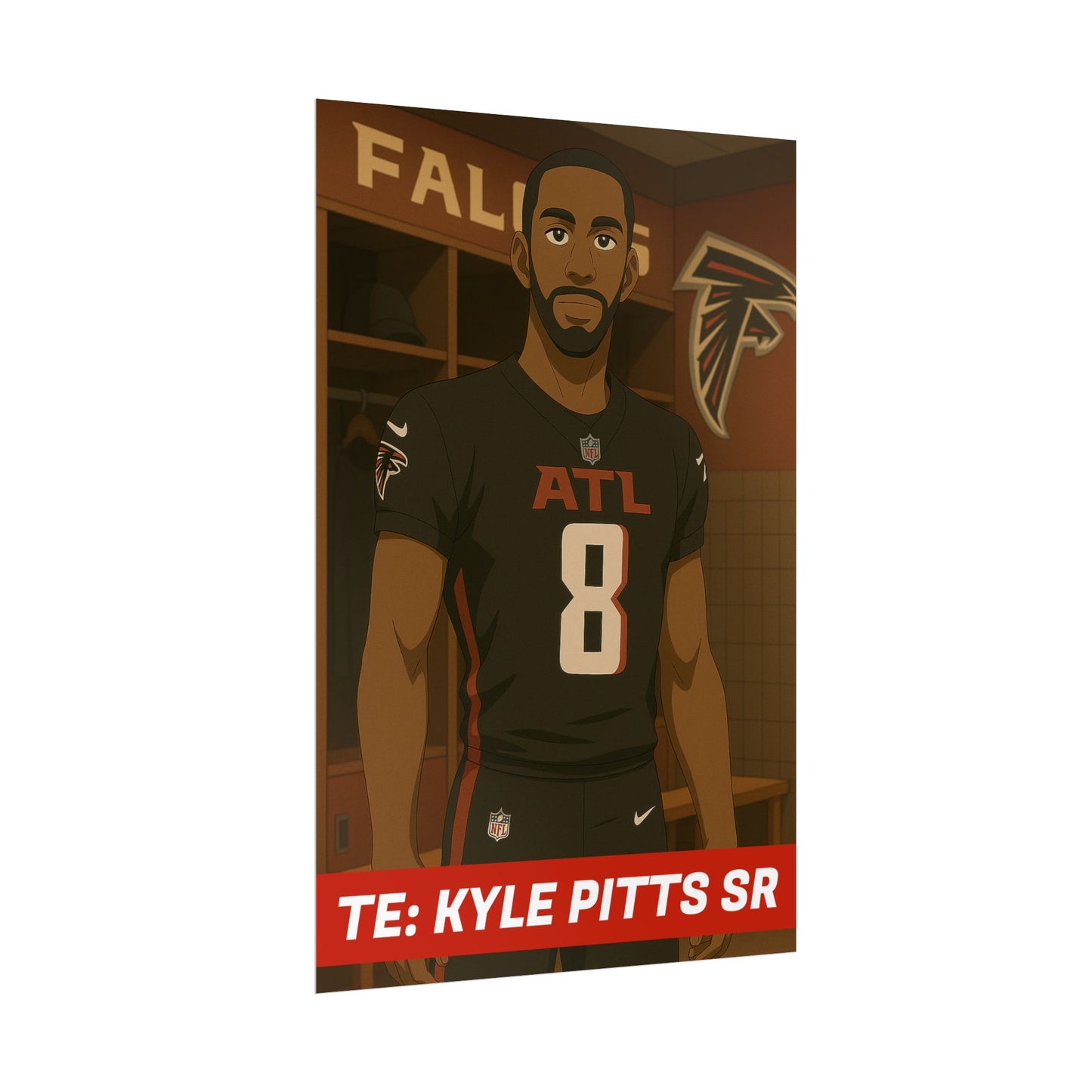 Loco Fits Anime Football 'TE: Kyle Pitts Sr' Poster