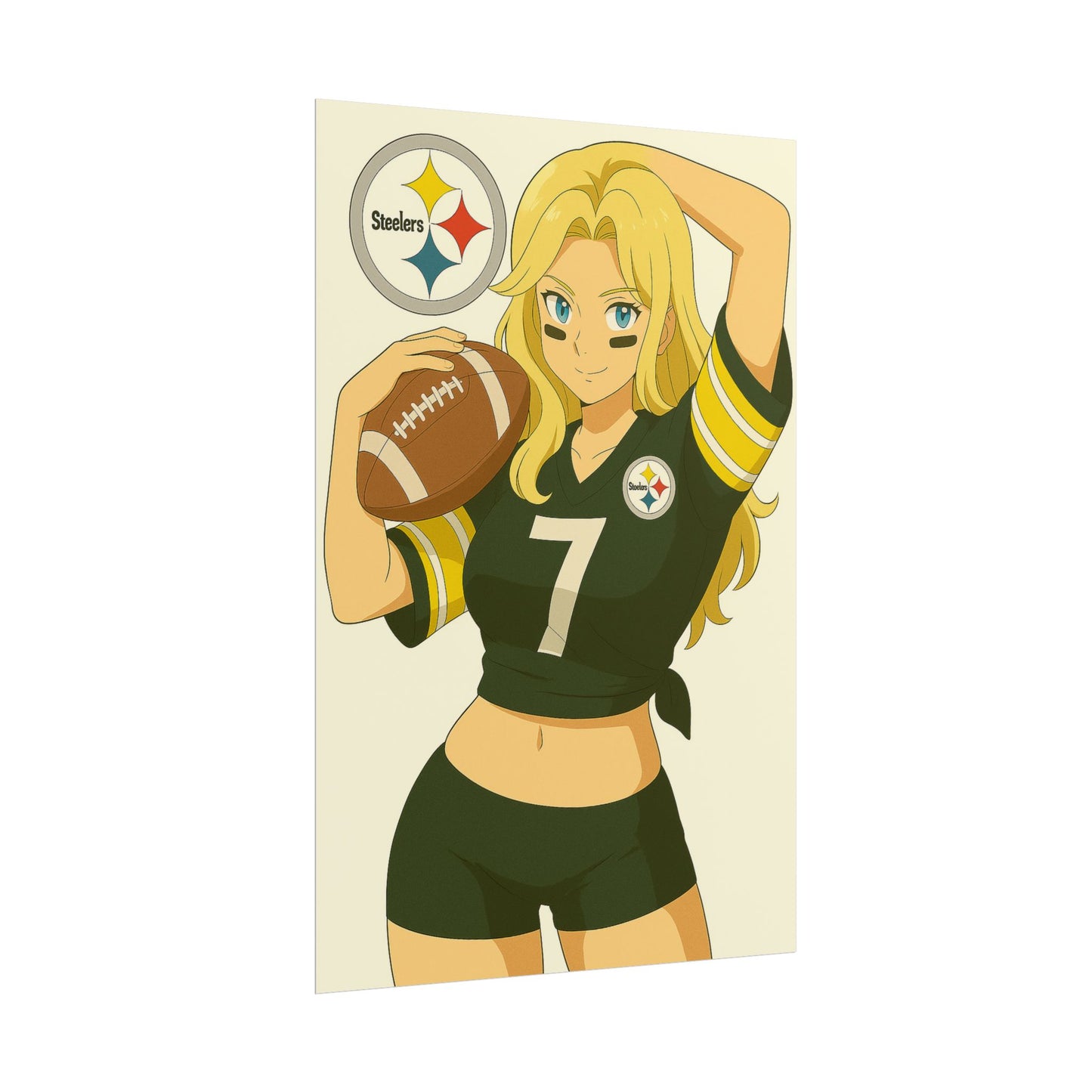Loco Fits Anime Girls 'Steelers Girl 1' Poster