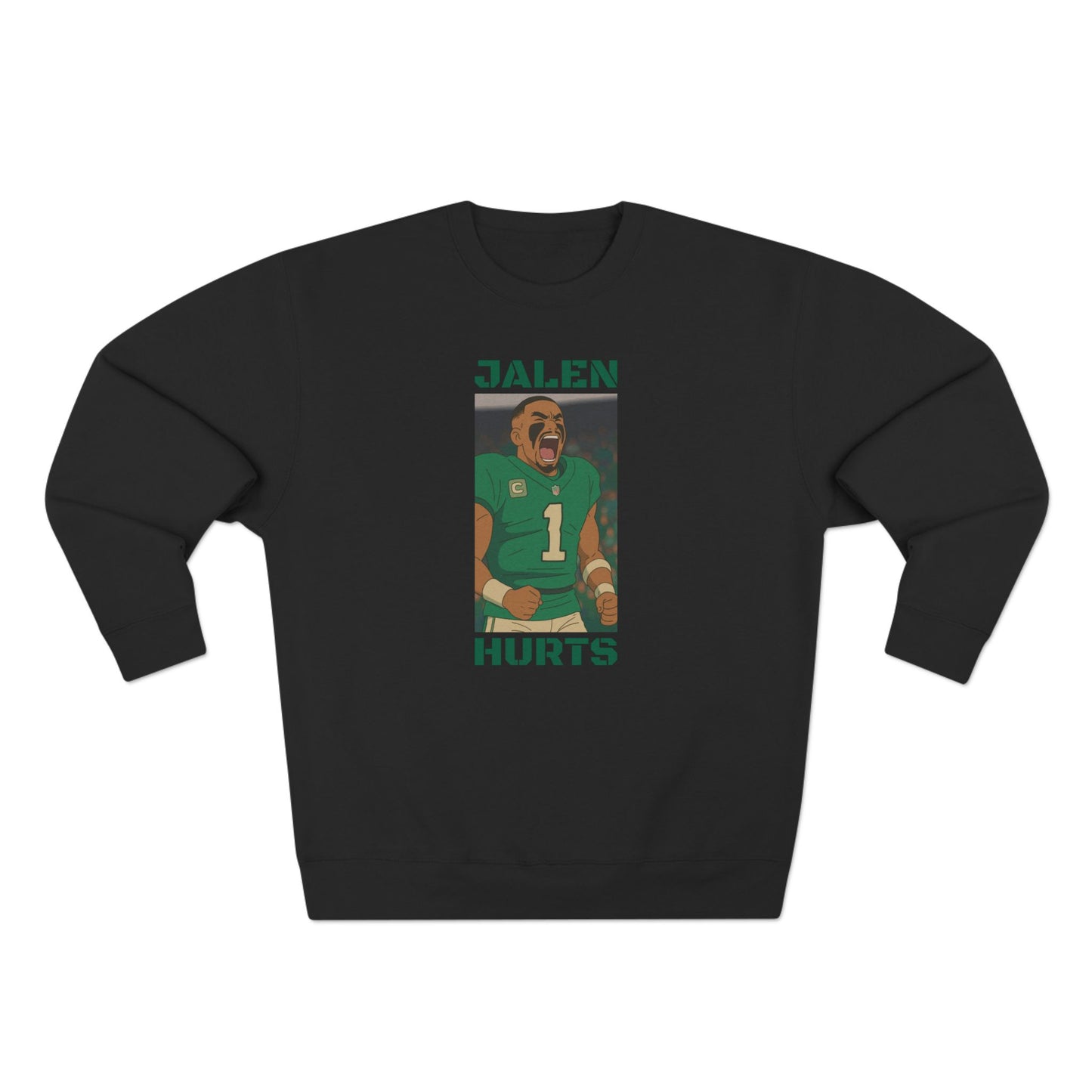 Anime Football 'Jalen Hurts' Crewneck Sweatshirt