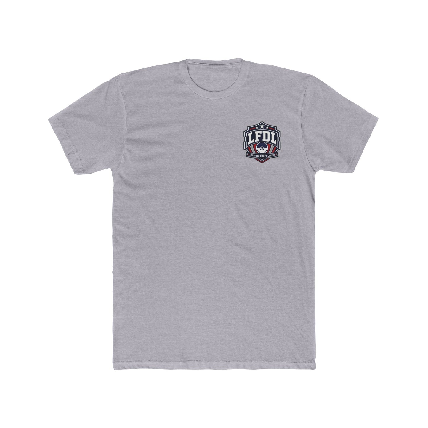 LocoFits Draft League Dallas Pocket Logo Cotton Crew Tee