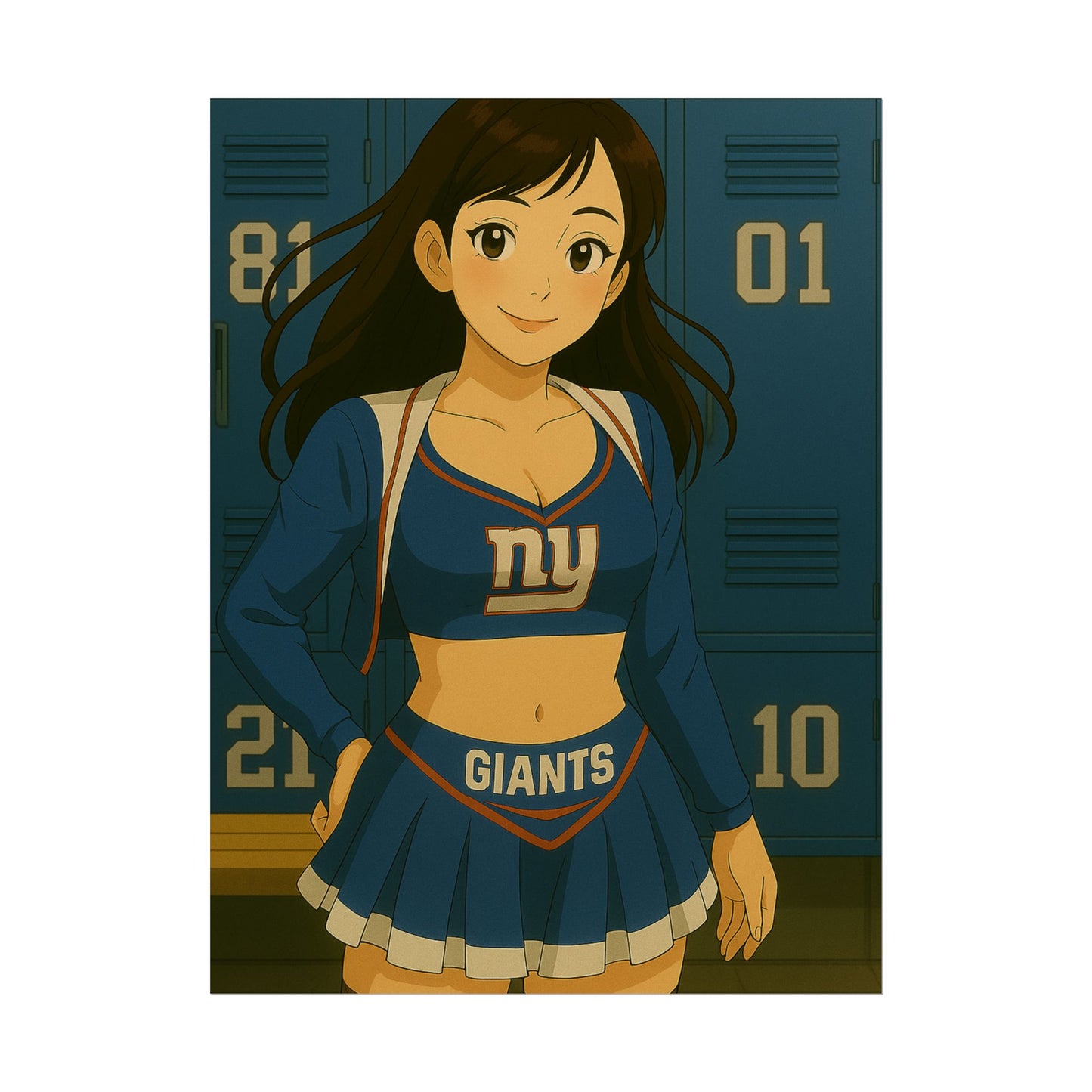 Loco Fits Anime Girls 'Giants Cheerleader 1' Poster