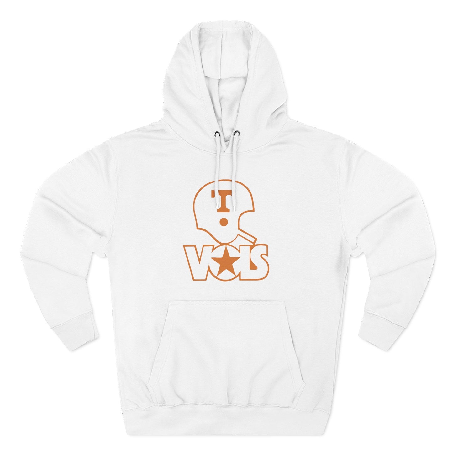 'Vols Football Helmet' Three-Panel Fleece Hoodie