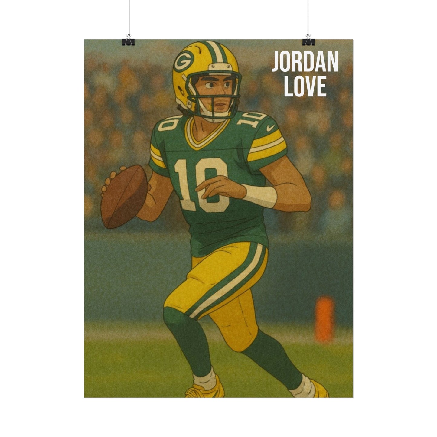 Loco Fits Anime Football 'Jordan Love' Poster
