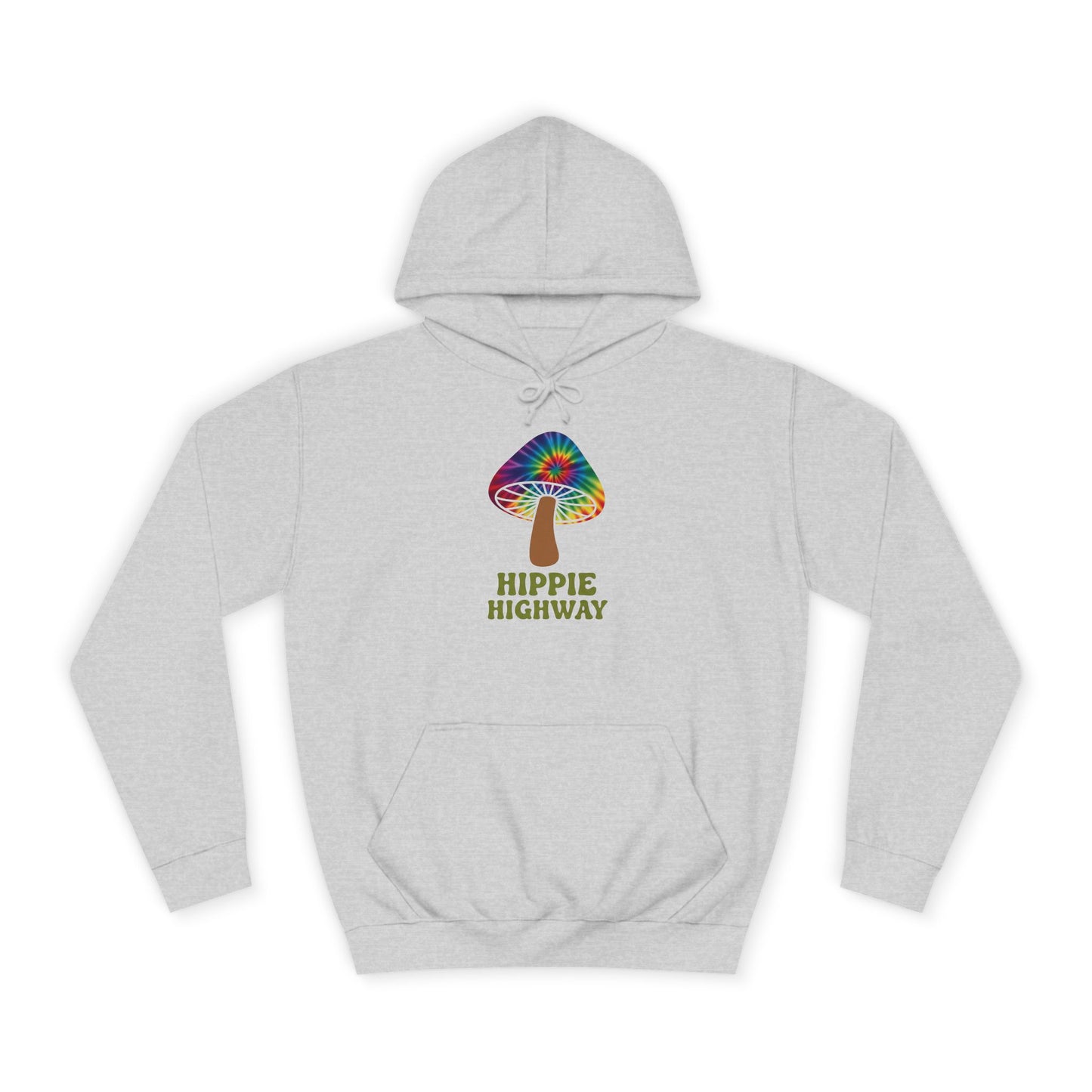 "Hippie Highway" Hippie Mushroom College Hoodie