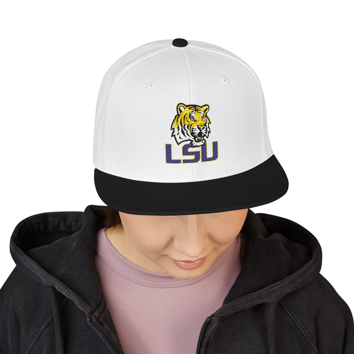 'LSU Tiger Head' Logo Snapback