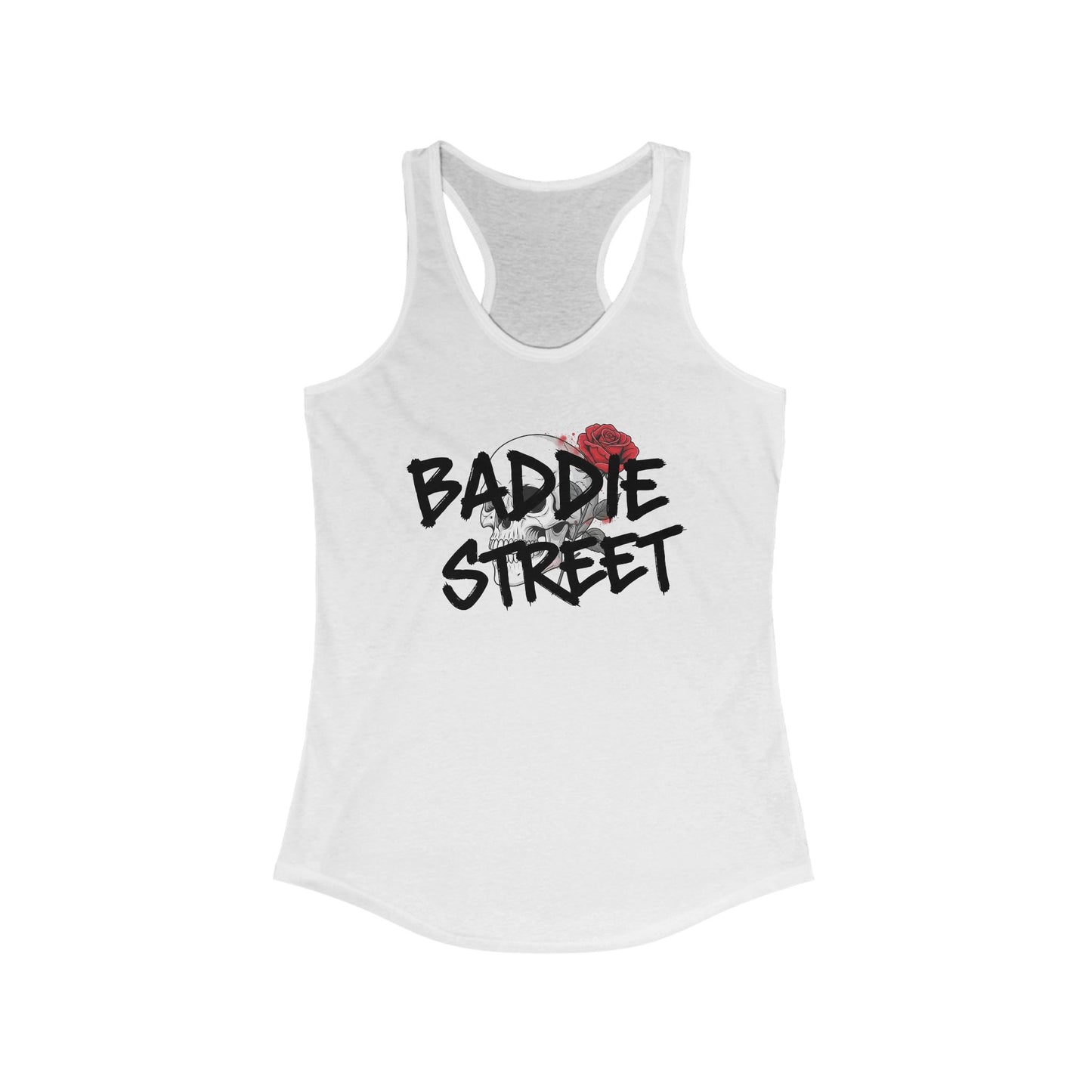 Exclusive "Baddie Street" Dying Love Woman's Racerback Tank Top