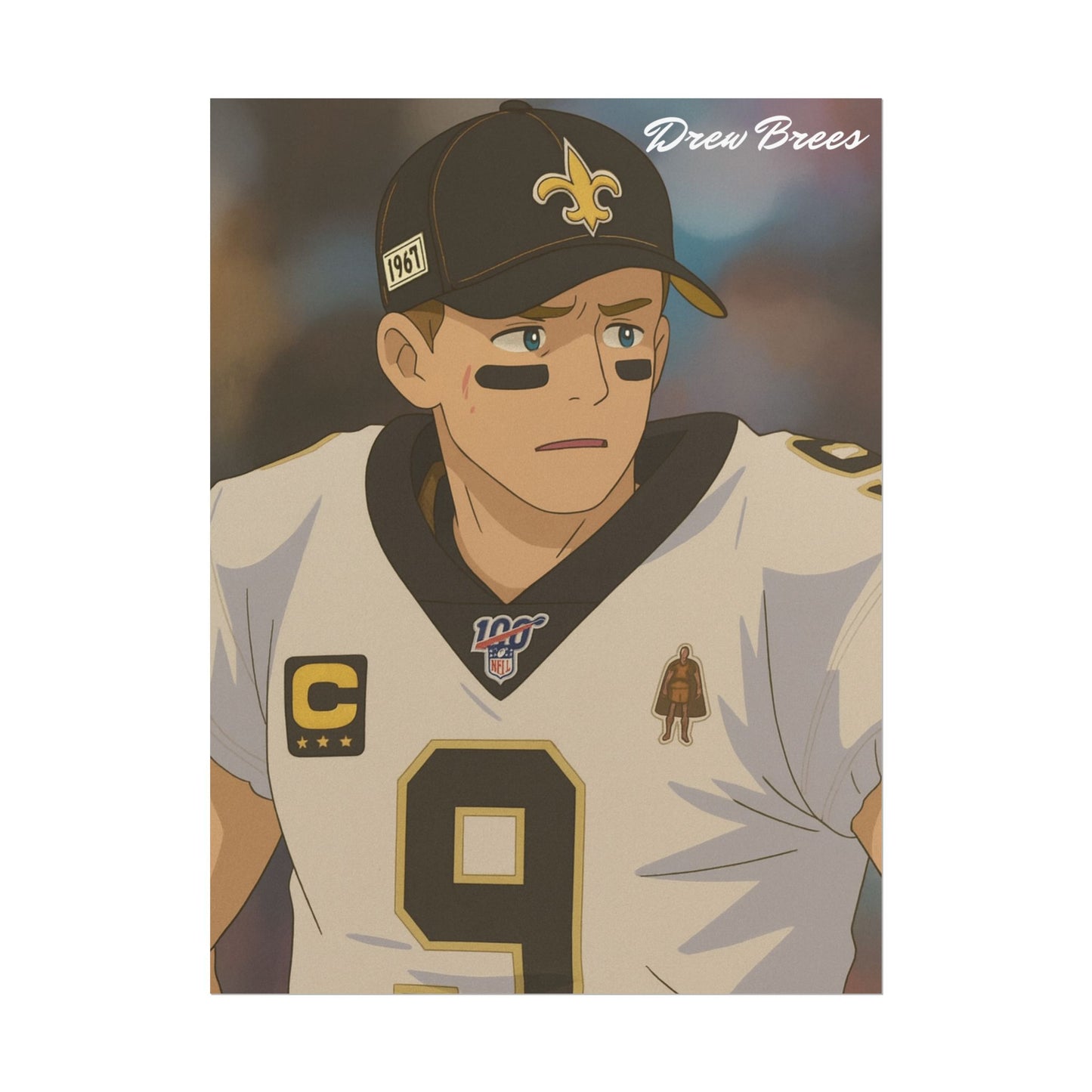 Loco Fits Anime Football 'Drew Brees' Poster