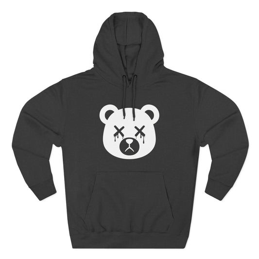 "Wicked Way" Dead Bear Head Solo White Logo Hoodie