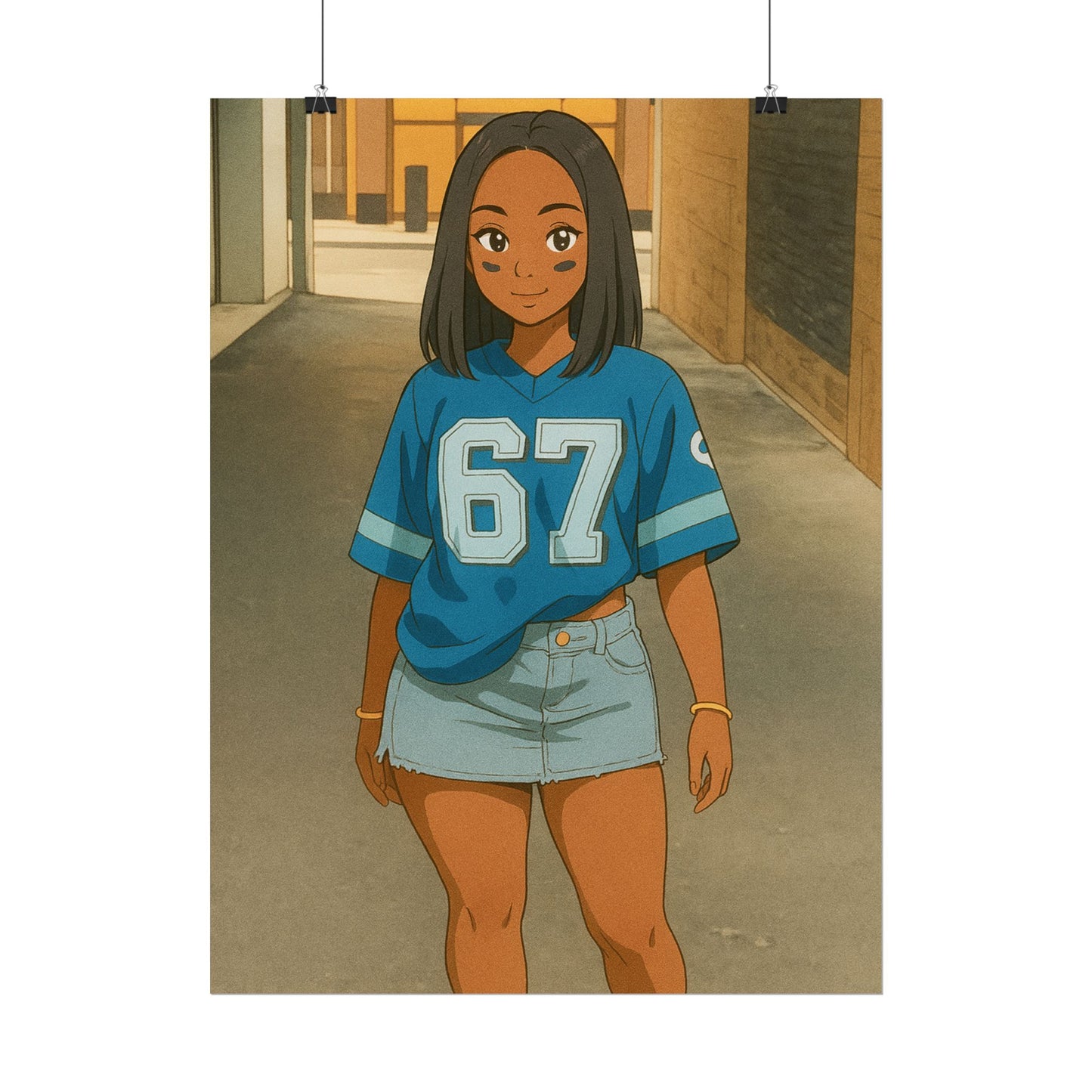 Loco Fits Anime Girls 'Lions Girls 1' Poster