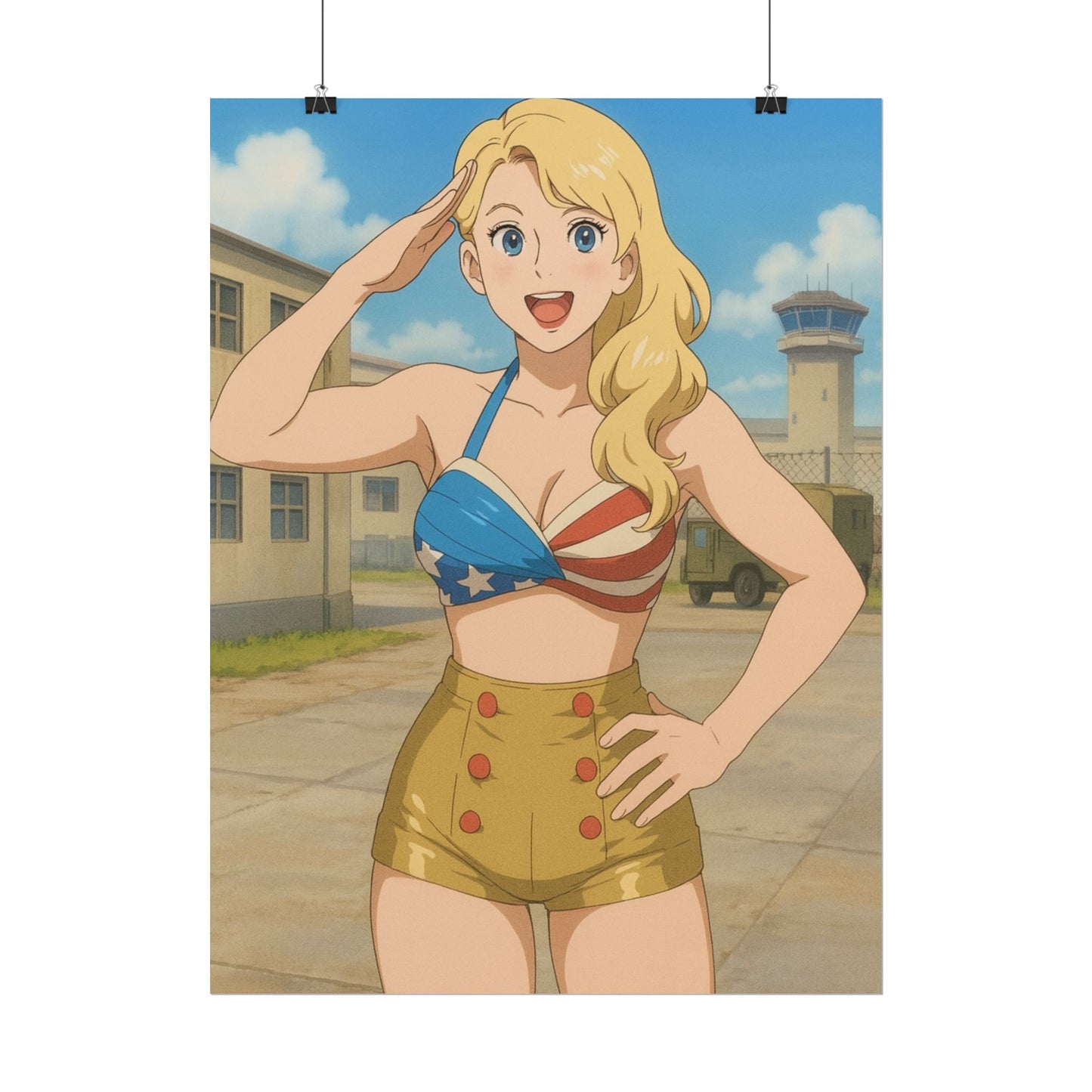 Loco Fits Anime Wrestling 'Salute Lacey Evans' Poster