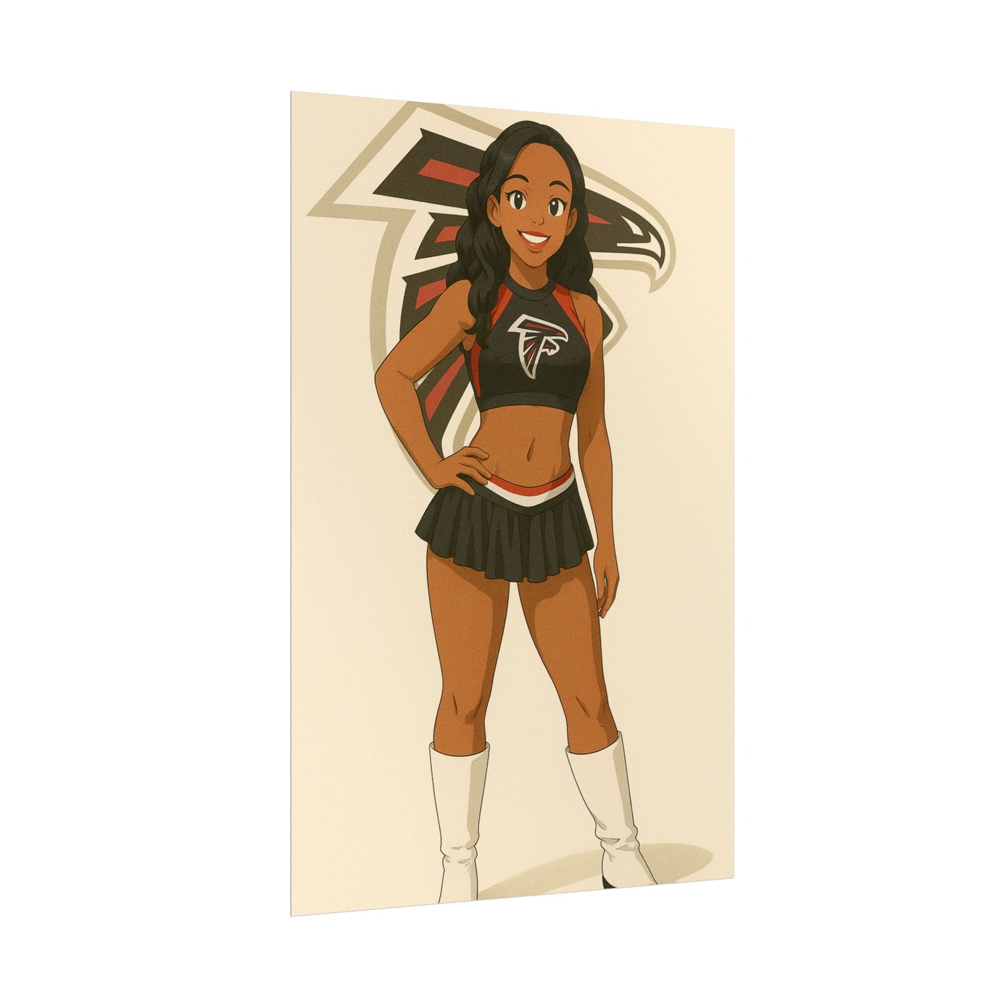 Loco Fits Anime Girls 'Falcons Cheerleader 1' Poster