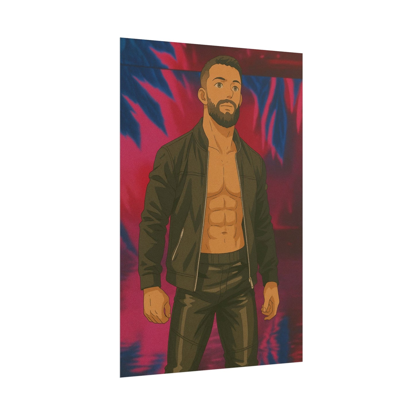 Loco Fits Anime Wrestling 'Leader of this Club' Poster