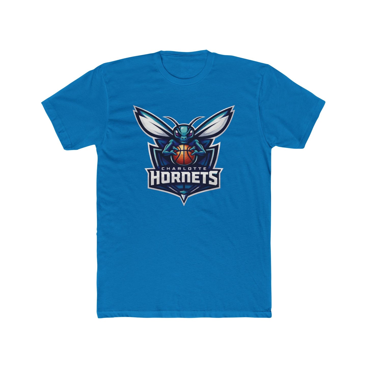 Loco Fits New "NBA Charlotte Hornets Basketball Concept Logo" Cotton Crew Tee