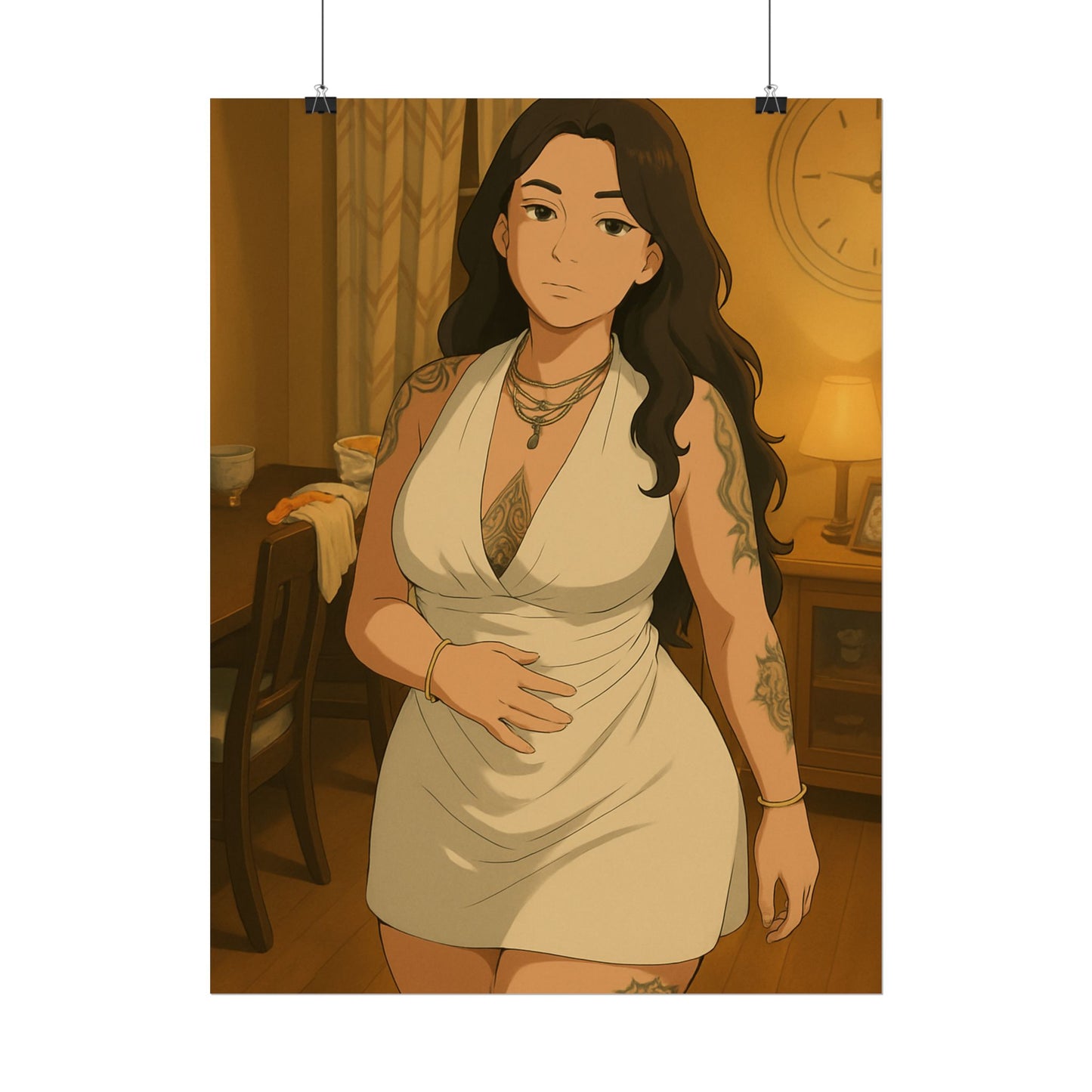 Loco Fits Anime Girls 'Lovely Dinner Date' Poster