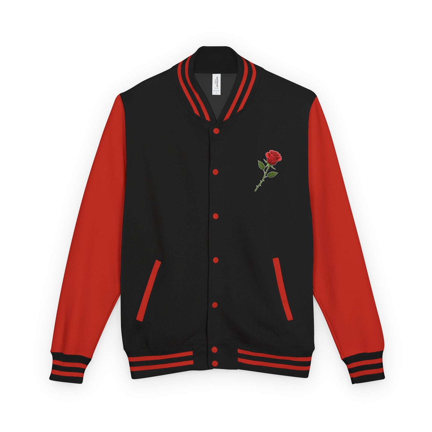 "Baddie Street" Labeled Baddie Rose Heavyweight Letterman Jacket