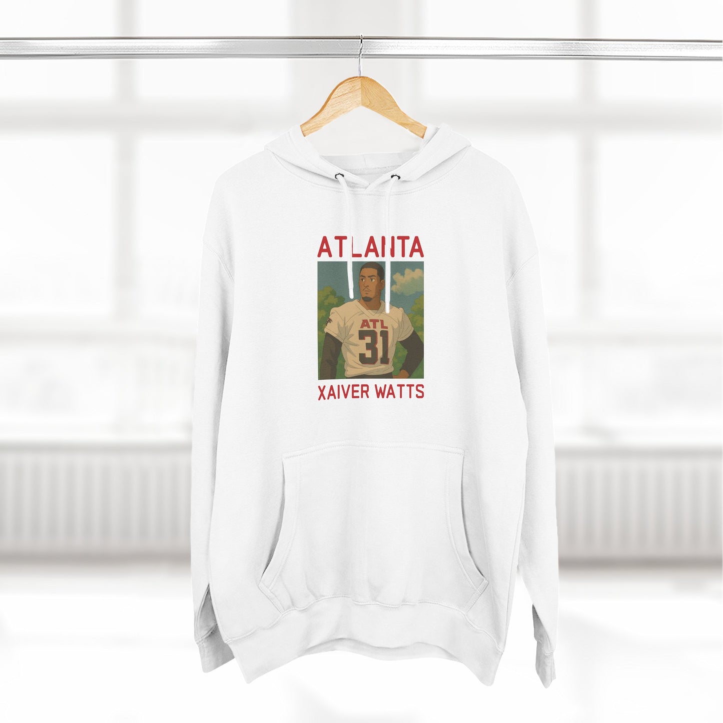 Anime Football 'Atlanta Xaiver Watts' Three-Panel Fleece Hoodie