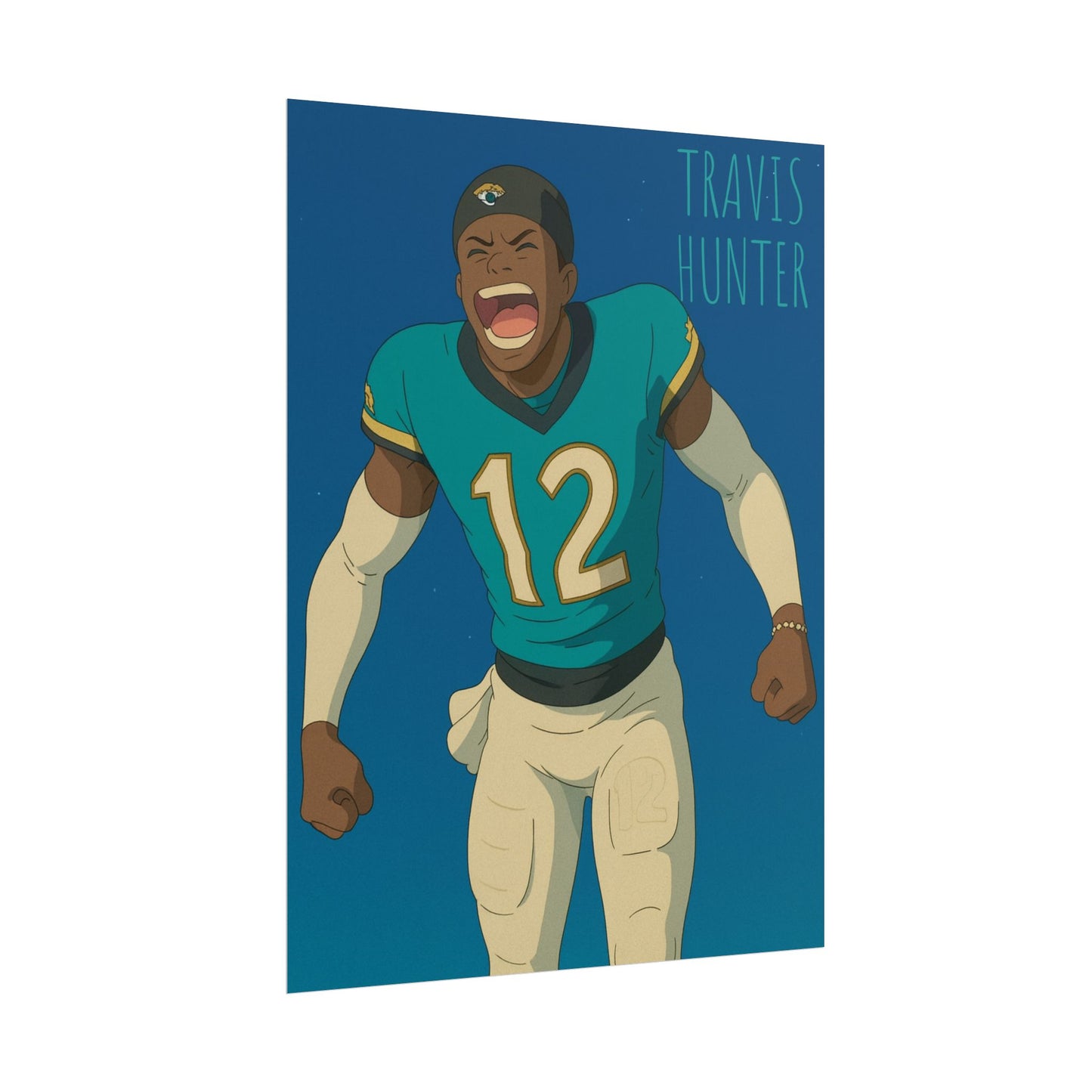 Loco Fits Anime Football 'Travis Hunter' Poster