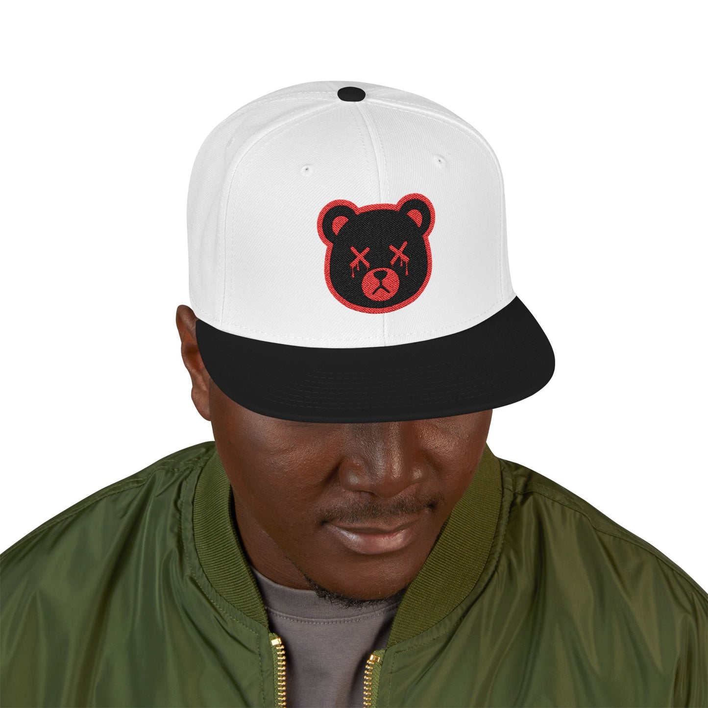 "Wicked Way" Deady Bear Embroidered Snapback Cap