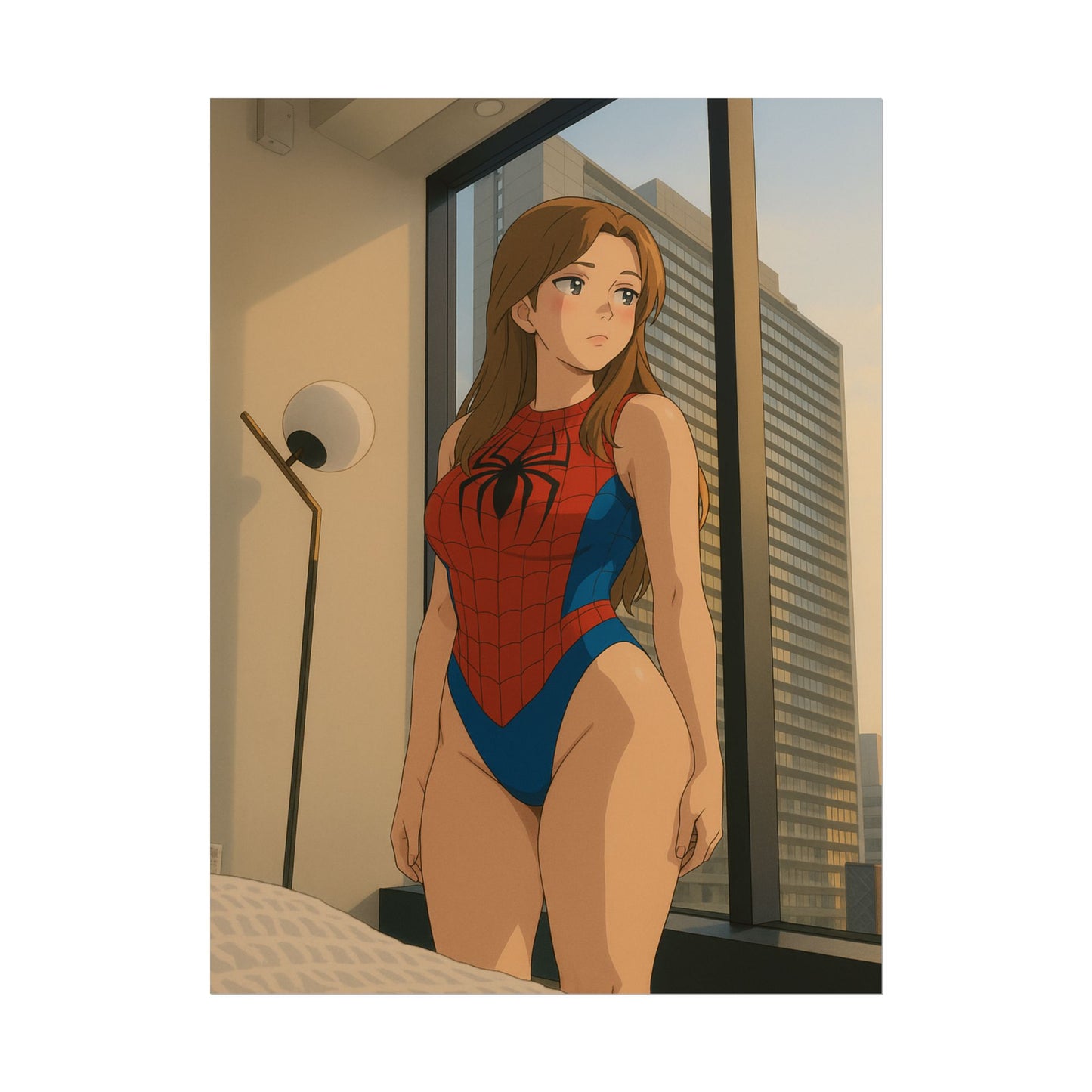 Loco Fits Anime Girls 'Cute Little Spider-Girl' Poster