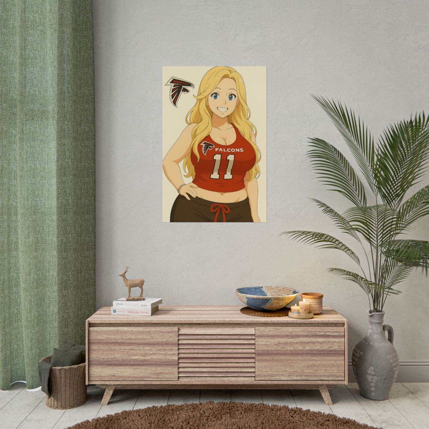 Loco Fits Anime Girls 'Falcons Girl 2' Poster