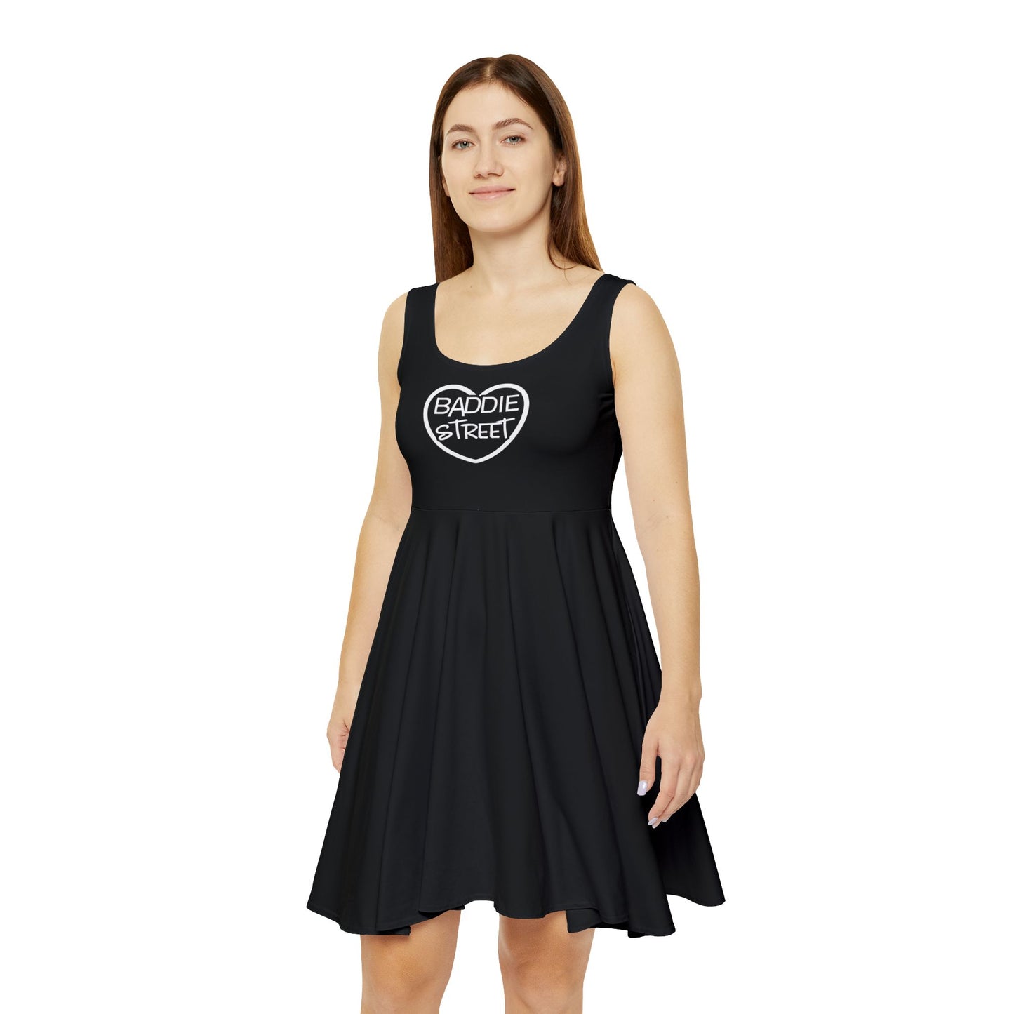 "Baddie Street" Full Heart V1 Women's Skater Dress