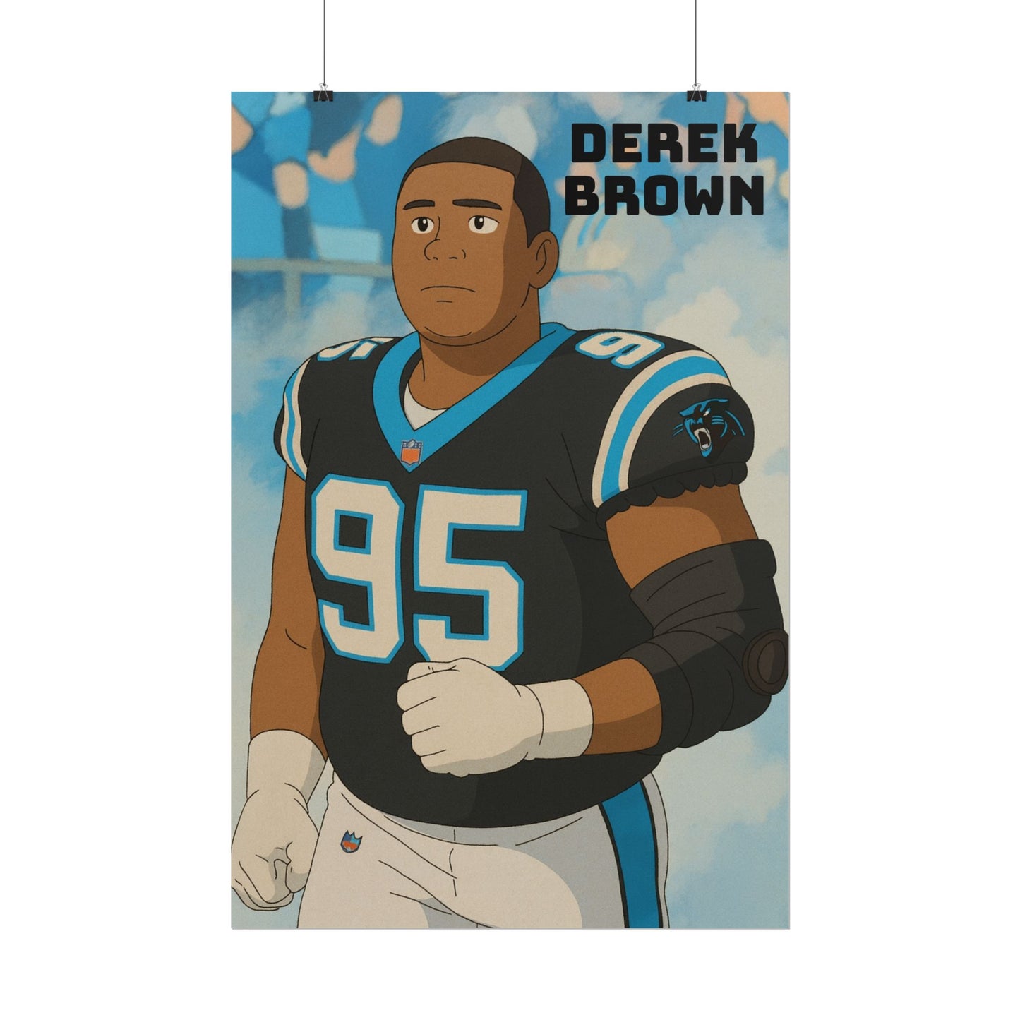 Loco Fits Anime Football 'Derek Brown' Poster