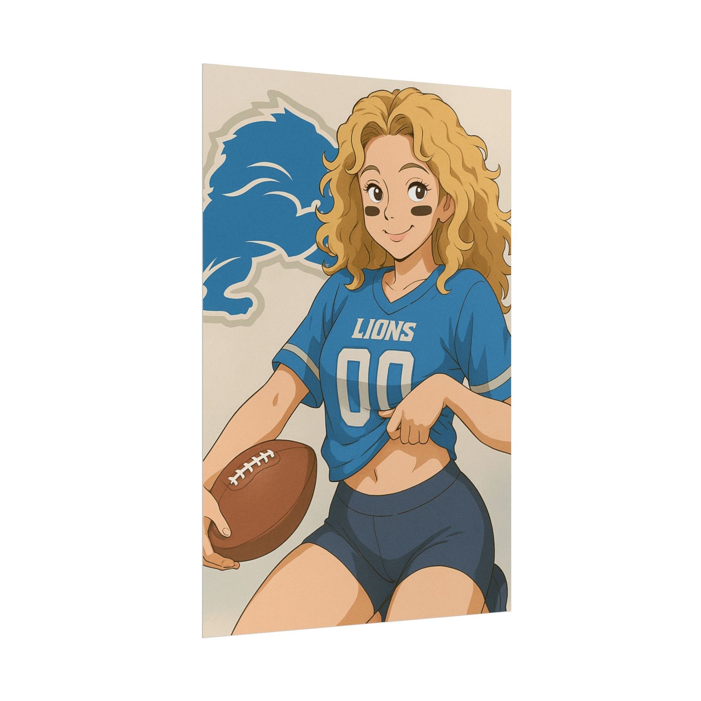 Loco Fits Anime Girls 'Lions Girl 2' Poster