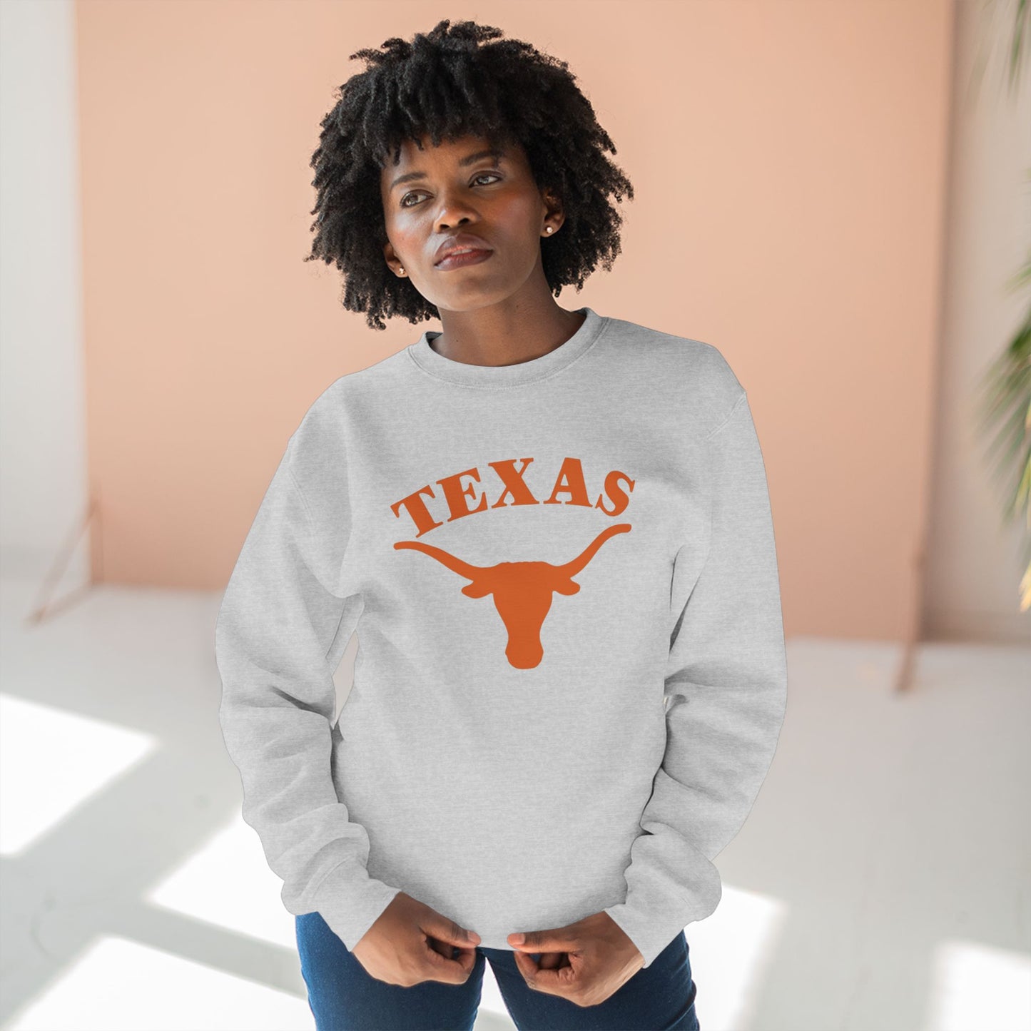 'Texas Longhorns' Cotton Crewneck Sweatshirt