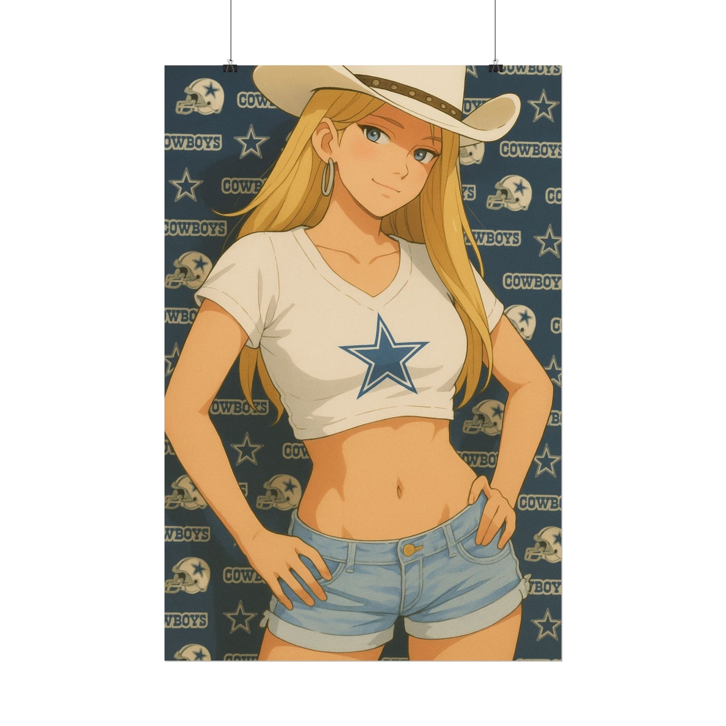 Loco Fits Anime Girls 'Cowboys Cowgirl' Poster