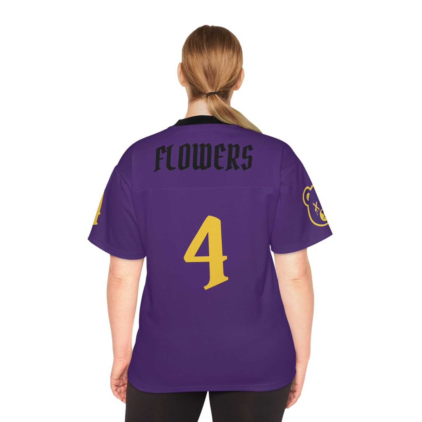 "Wicked Way" #4 Flowers Deady Bears Football Jersey