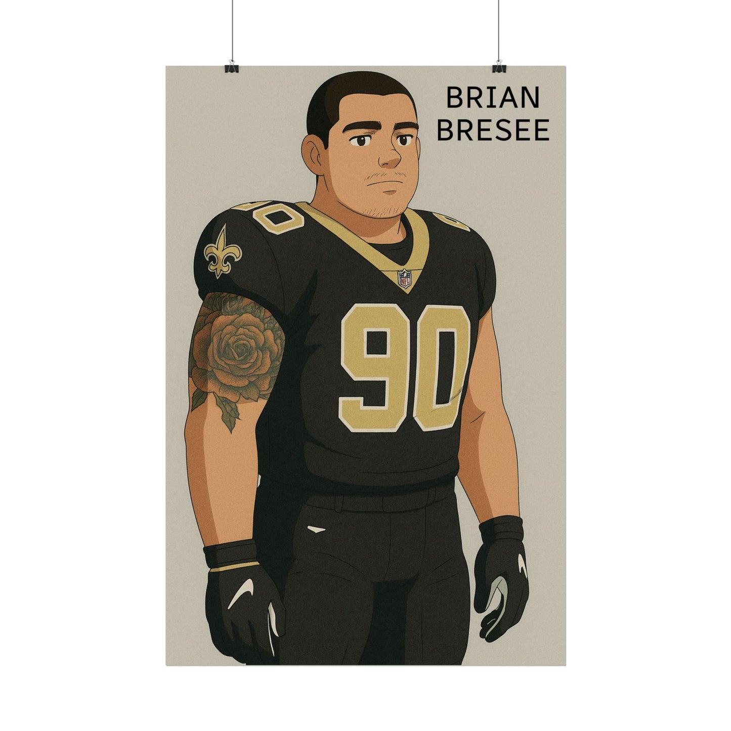 Loco Fits Anime Football 'Brian Bresee' Poster