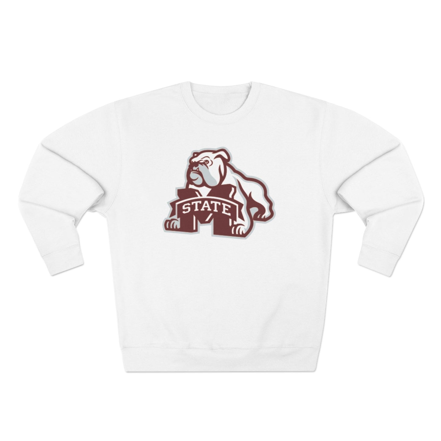 'Mississippi State Bulldog Bully' Cotton Crewneck Sweatshirt