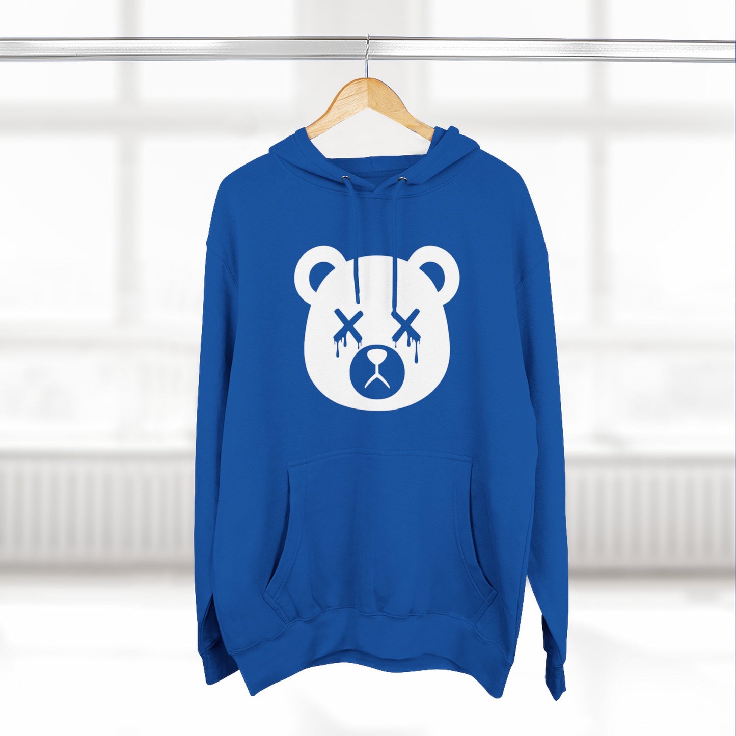 "Wicked Way" Dead Bear Head Solo White Logo Hoodie