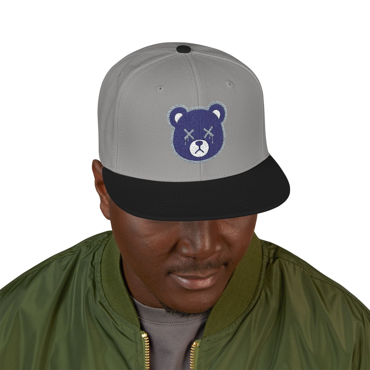 "Wicked Way" Deady Bears Navy Blue & Grey Logo Snapback